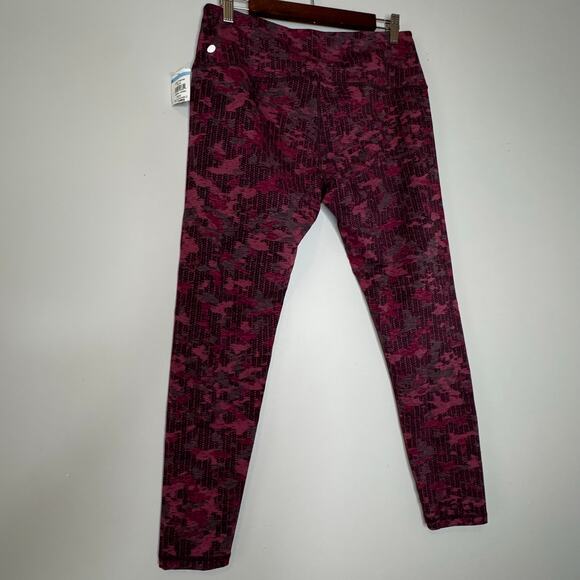 Zella Jacquard Ankle Leggings Pink Camo Women's Large NWT - Picture 4 of 8